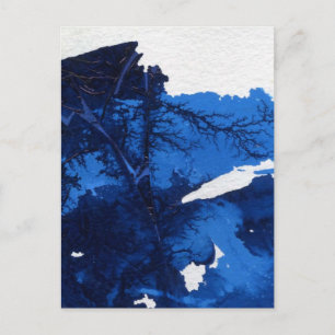Postal "Frozen Ridge #1" Abstract Design Postcard