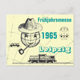 Postal Frühjahrsmesse 1965 Leipzig Werbedesign DDR.