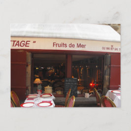 Postal Fruits de Mer marisco restaurante Francia