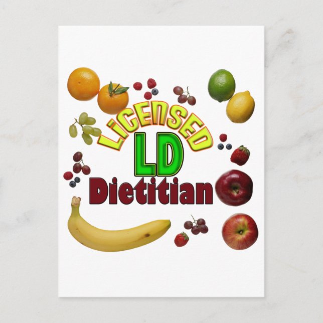 POSTAL FRUITY LD - DIETITIANO CON LICENCIA (Anverso)