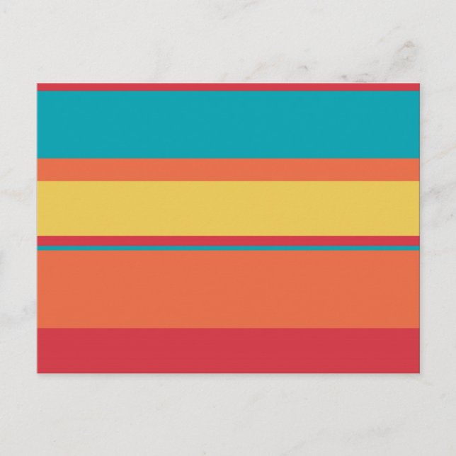 Postal Fruity Tropical Tonal Stripes (Anverso)