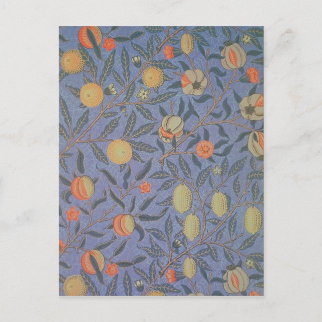 Postal Fruta azul o granada (Anverso)