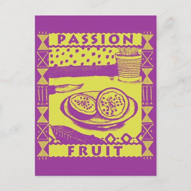 Postal Fruta de la pasión (Anverso)