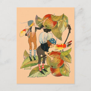 Postal Fruta de pintura de fábricas