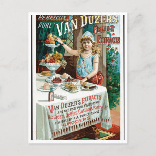 Postal Fruta de Van Duzer extrae arte publicitario de épo