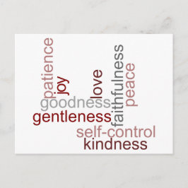 Postal Fruta del arte de la palabra espiritual