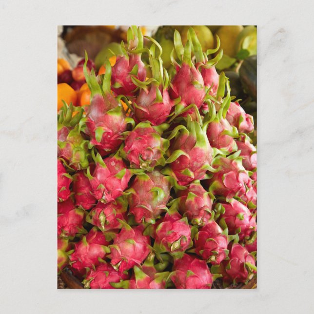 Postal Fruta del dragón| Mercado Can Duoc (Anverso)