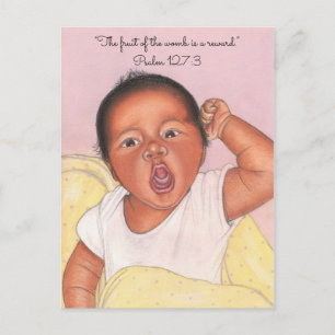 Postal Fruta del útero a recompensa ~ Postcard recién nac