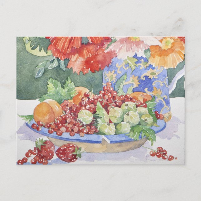 Postal Fruta en un plato 2014 (Anverso)