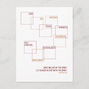 Postal Fruta moderna del diseño espiritual