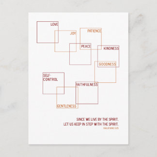 Postal Fruta moderna del diseño espiritual