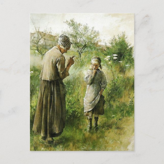 Postal Fruta prohibida (Anverso)