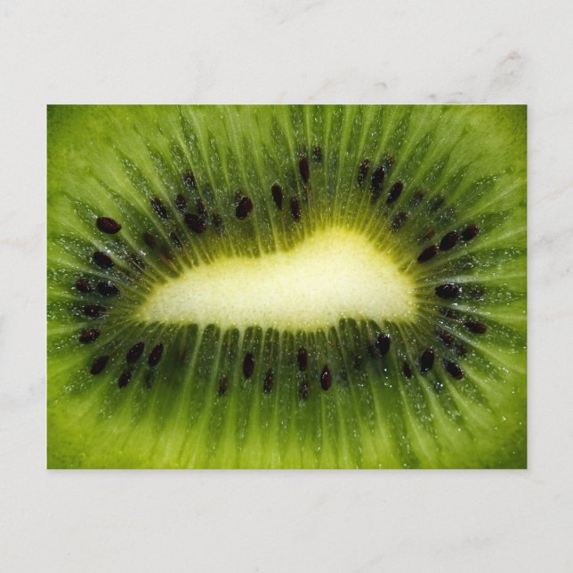 Postal Fruta verde Kiwi de Guay (Anverso)
