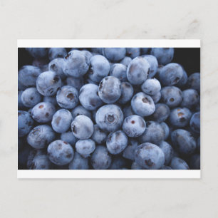 Postal Frutas Blueberries merienda berry