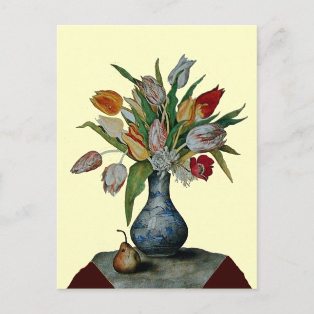 POSTAL FRUTAS DE TEMPORADA - TULIPS (Anverso)
