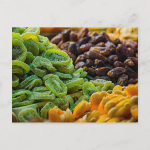 Postal Frutas en un bazar en Estambul (Turquía)