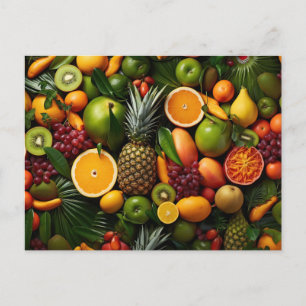 Postal Frutas tropicales