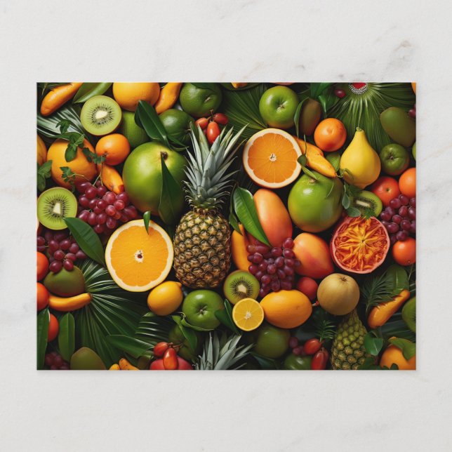 Postal Frutas tropicales (Anverso)