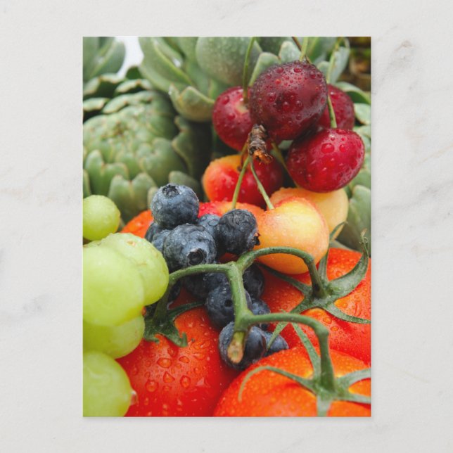 Postal Frutas y hortalizas (Anverso)