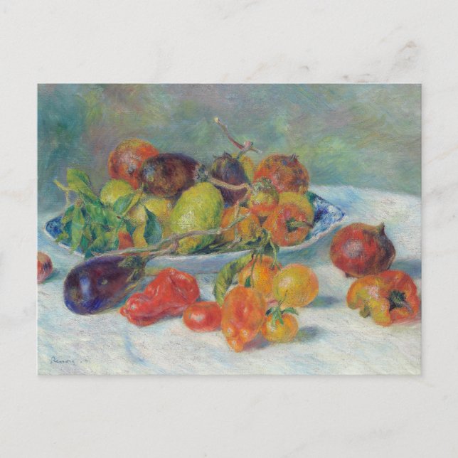 Postal Frutos de Midi | Pierre-Auguste Renoir (Anverso)