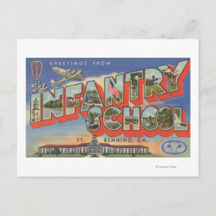 Postal Ft. Bening, Georgia - Escuela de Infantería