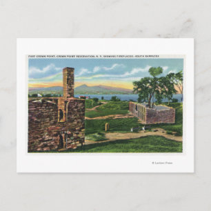 Postal Ft Crown Point View of South Barracks