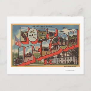 Postal Ft. Jackson, Carolina del Sur - Escena de letras g