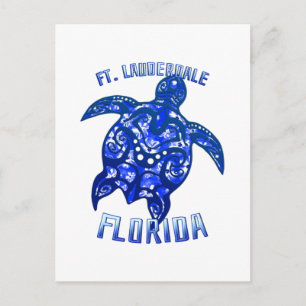 Postal Ft Lauderdale Florida Vacation Tribal Turtle