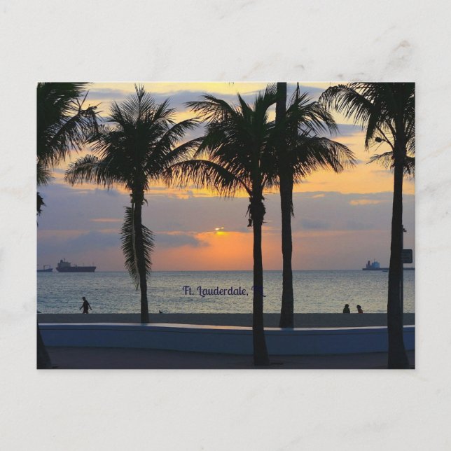 Postal Ft. Lauderdale Sunset (Anverso)