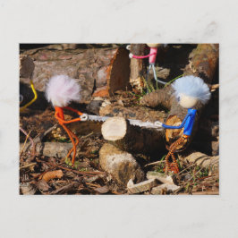Postal Fubby's die hout zagen.