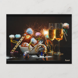 Postal Fubby's met Jaarwisseling bij feestdagen.