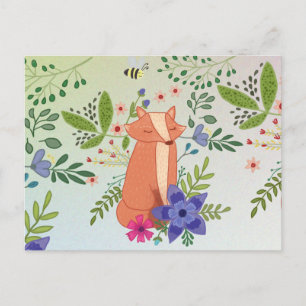 Postal Fuchs im Wald