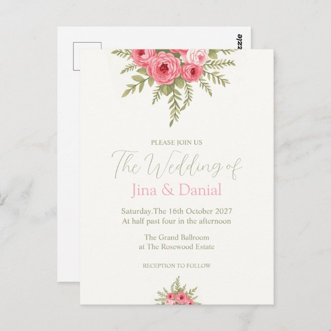 Postal Fuchsia Dream (Anverso / Reverso)