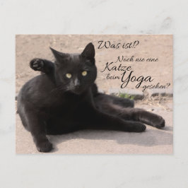 Postal ¿¿¿Fue esto??? Noch nie eine Katze beim Yoga Geseh