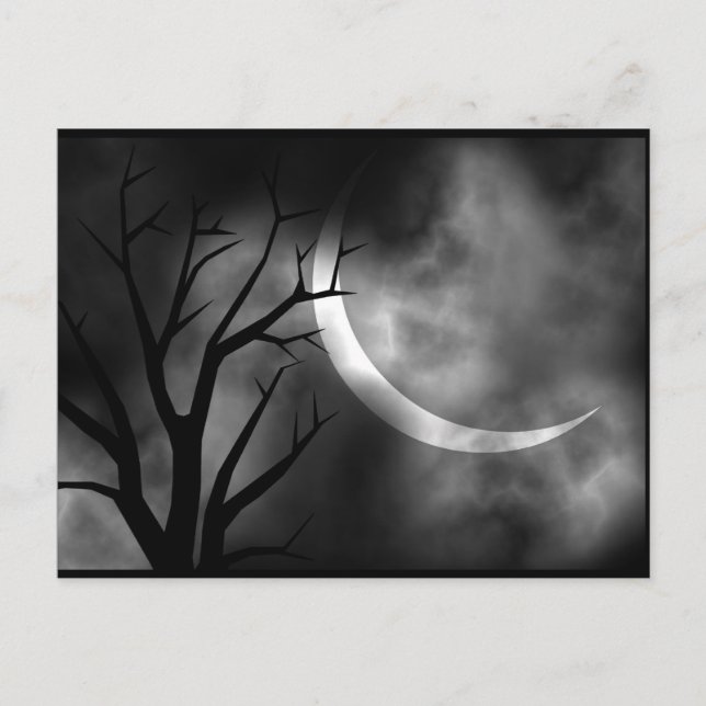 Postal Fue una noche oscura y tormentosa (Anverso)