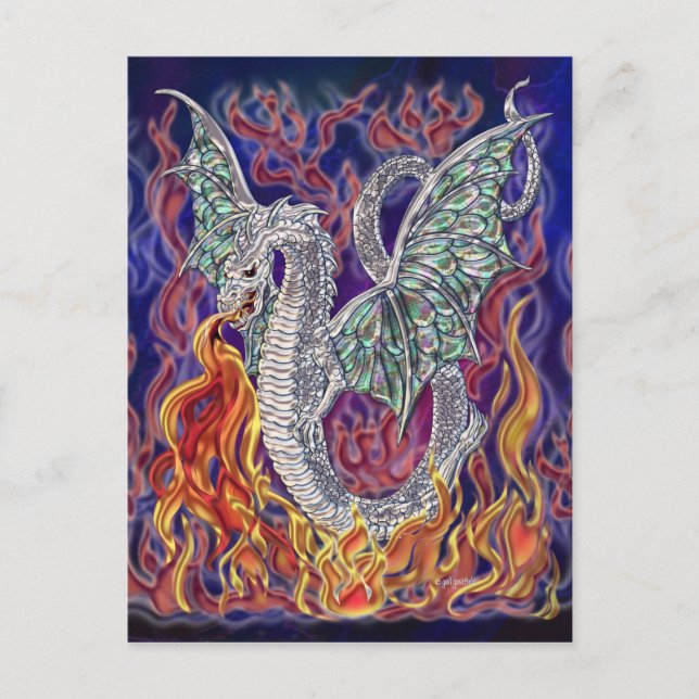 Postal Fuego de dragón (Anverso)