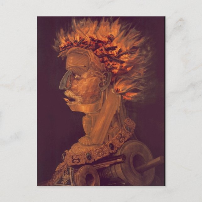 Postal Fuego de Giuseppe Arcimboldo (Anverso)