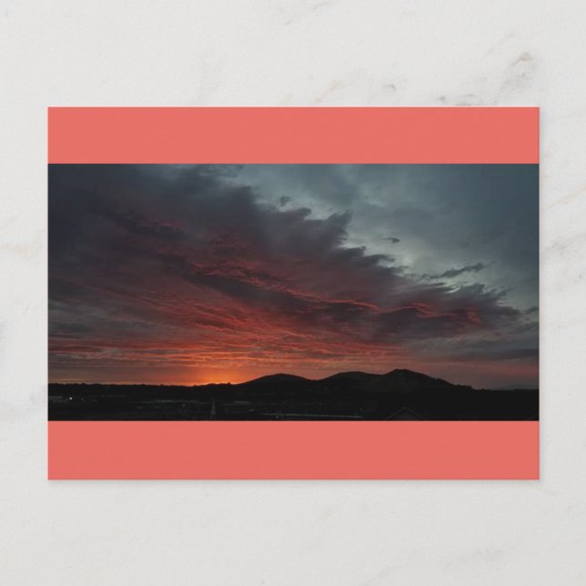 Postal Fuego en el cielo (Anverso)