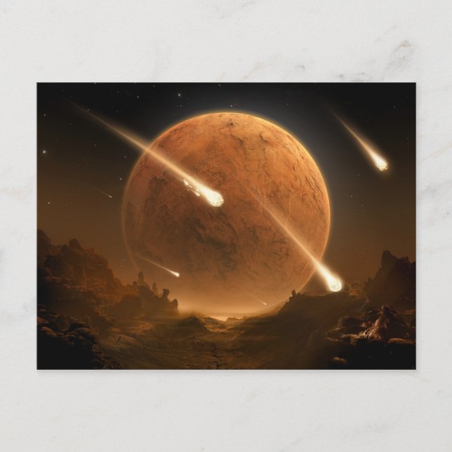 Postal Fuego en la tierra de las sombras (Anverso)