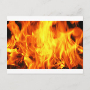 Postal Fuego en llamas