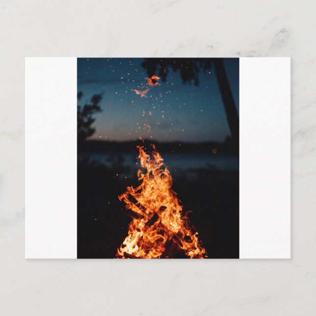 Postal fuego nocturno (Anverso)