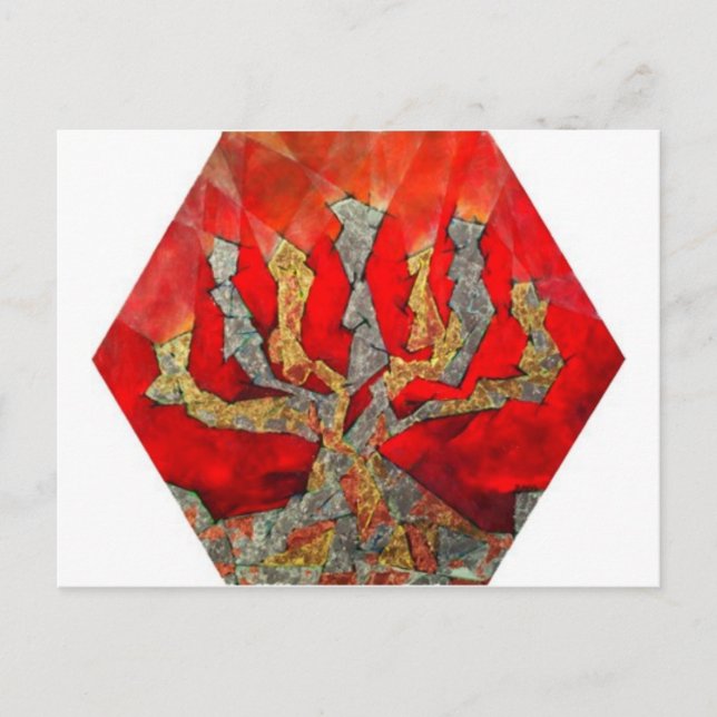 Postal Fuego Rojo (Anverso)