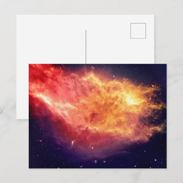 Postal Fuego Solar a través del Cosmos (Anverso / Reverso)