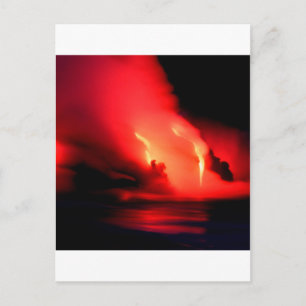 Postal Fuego Volcánico E Hielo Kona Hawaii