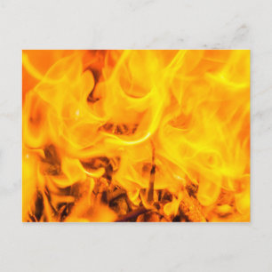 Postal Fuego y llamas