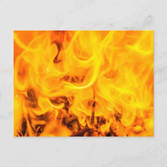 Postal Fuego y llamas (Anverso)
