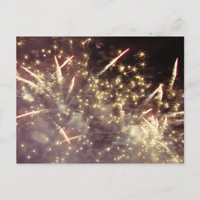 Postal Fuegos artificiales (Anverso)