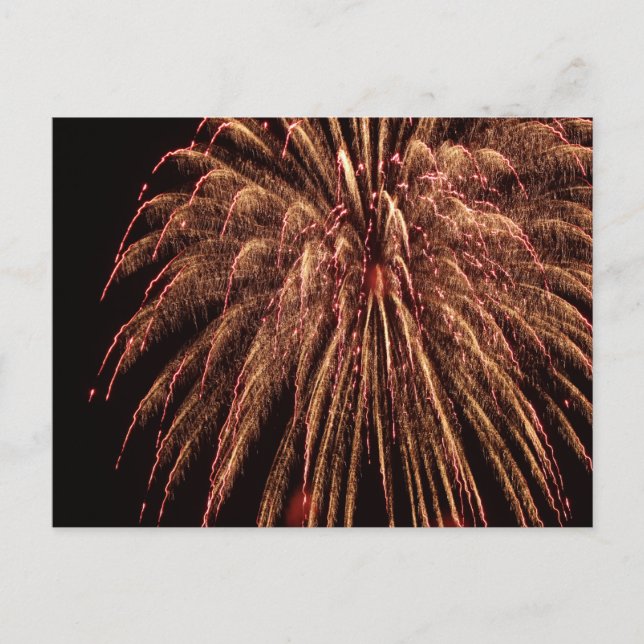 Postal Fuegos artificiales (Anverso)