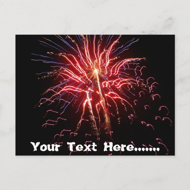 Postal Fuegos artificiales 2 (Anverso)
