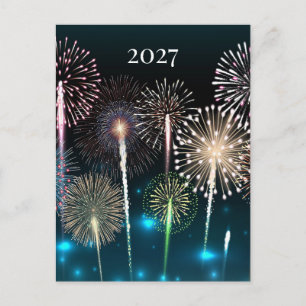 Postal Fuegos artificiales 2027, Feliz Año Nuevo